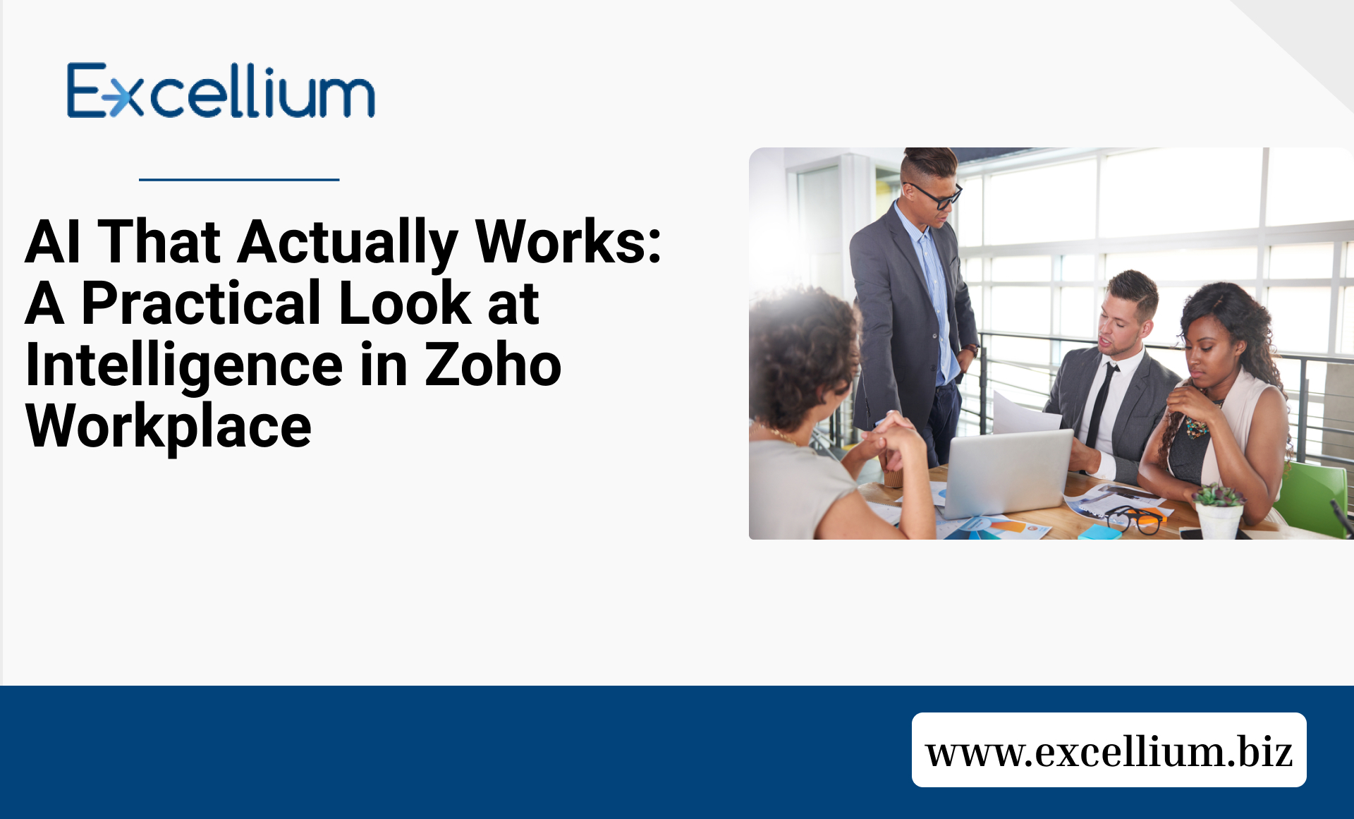 Modern professional using Zoho Workplace productivity tools in a sunlit office.